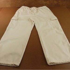PINK Victoria's Secret Cream Cargo Lounge Pants